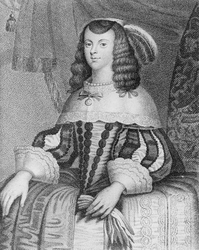Porträt von Catharine von Braganza (1638-1705) (gestochen von Freeman) von English School